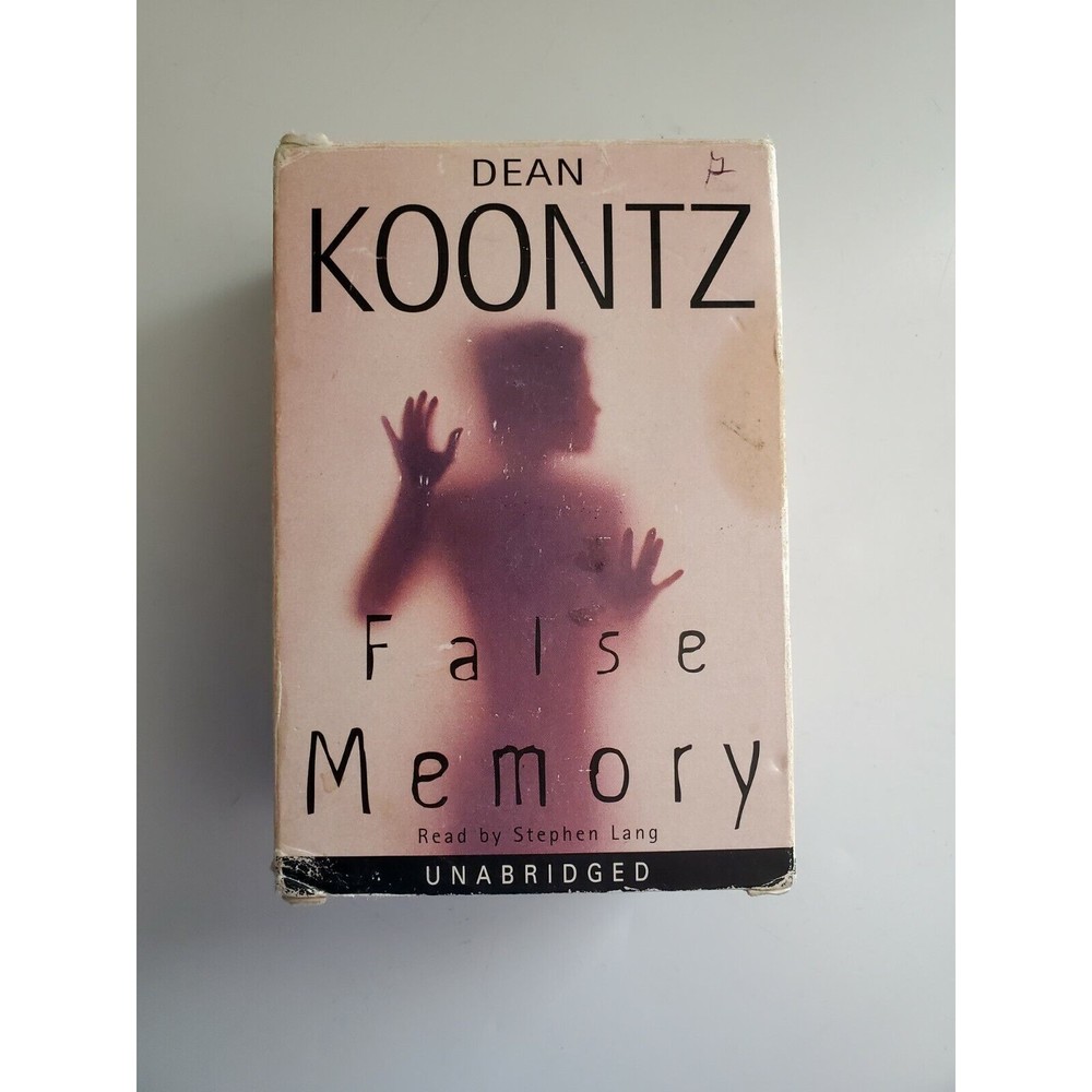 Vintage 1999 Audio Cassette Book Unabridged False Memory by Dean Koontz Tested